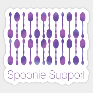 Spoonie Support! (Purple) Sticker